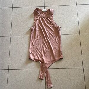 Clyque Sleeveless Pink Bodysuit